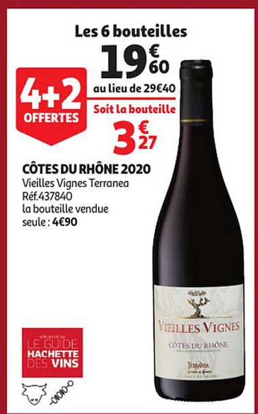 côtes du rhône 2020 vieilles vignes terranea