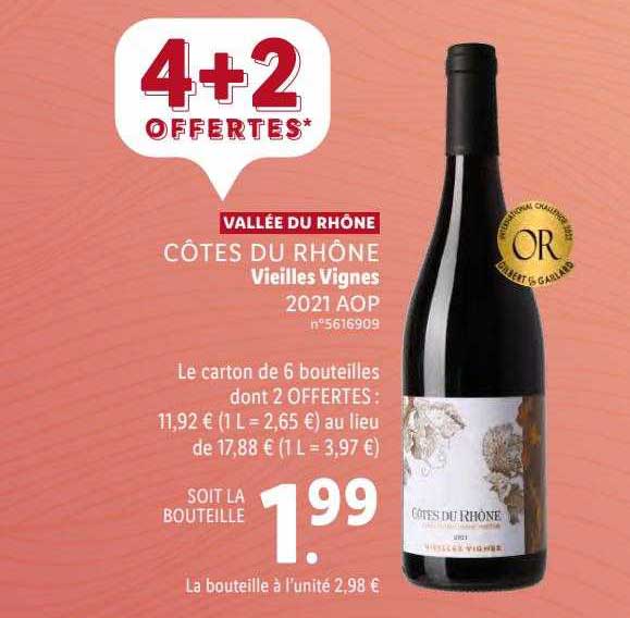 côtes du rhône vieilles vignes 2021 aop