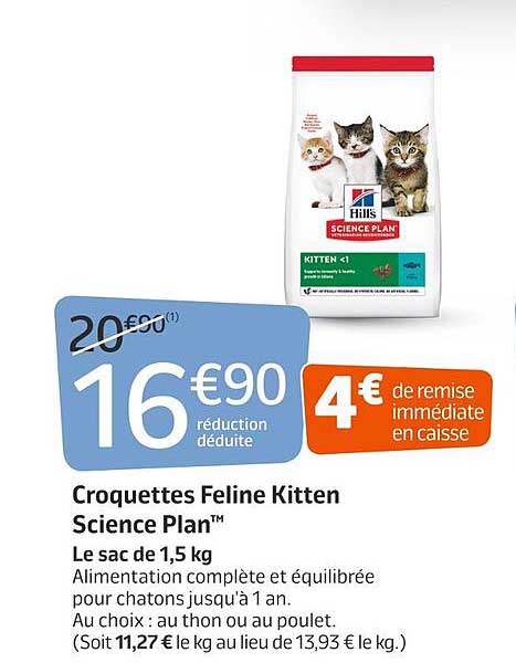 croquettes feline kitten science plan