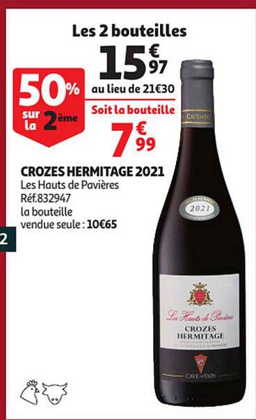 crozes hermitage 2021 les hauts de pavières