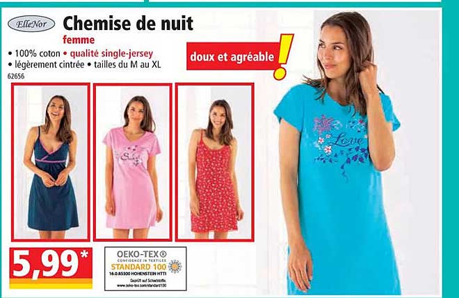 Ellenor Chemise De Nuit Femme