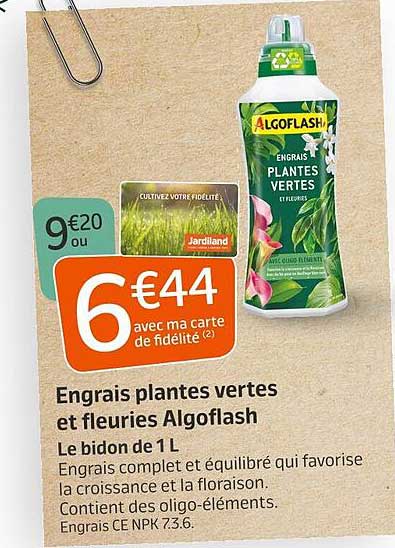 engrais plantes vertes et fleuries algoflash