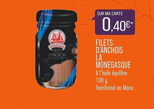 Filets D'anchois La Monegasque