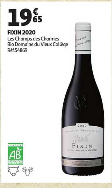 fixin 2020 les champs des charmes bio domaine du vieux collège