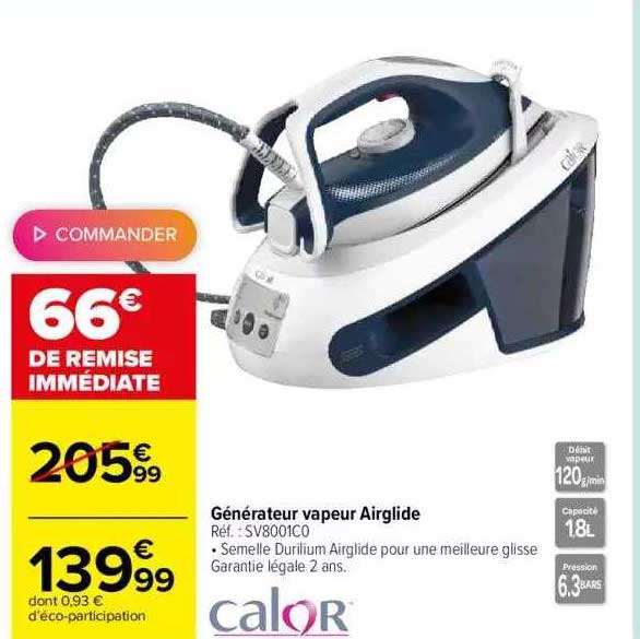 générateur vapeur airglide calor