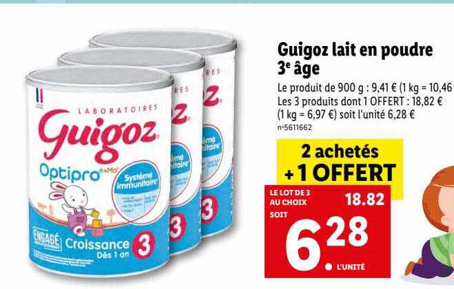 Guigoz Lait En Poudre 3e âge