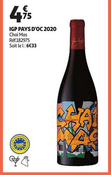 igp pays d'oc 2020 chai mas