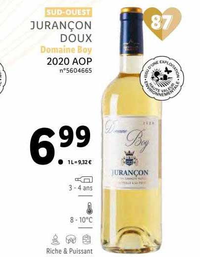 jurançon doux domaine boy 2020 aop
