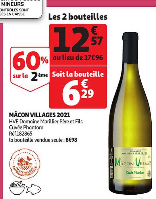 mâcon villages hve domaine marillier père et fils cuvée phatom