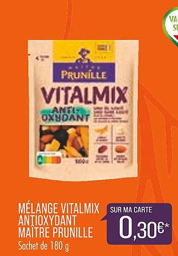 mélange vitalmix antioxydant maître prunille