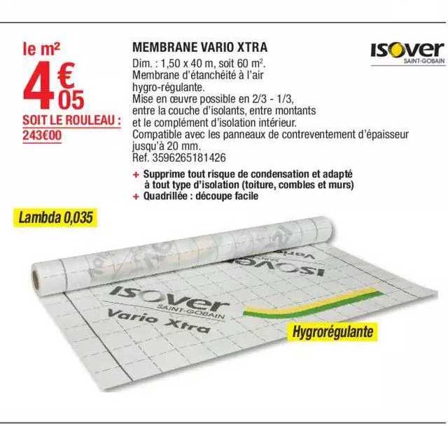 membrane vario xtra isover