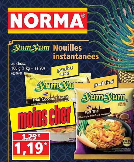 Nouilles Instantanées Yum-yum
