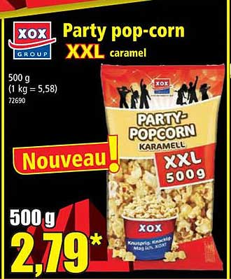 party pop-corn xxl caramel xox group