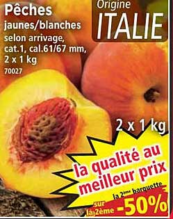 Pêches Jaunes Ou Blanches