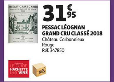 pessac léognan grand cru classé 2018 château carbonnieux