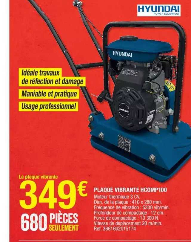 plaque vibrante hcomp 100 hyundai