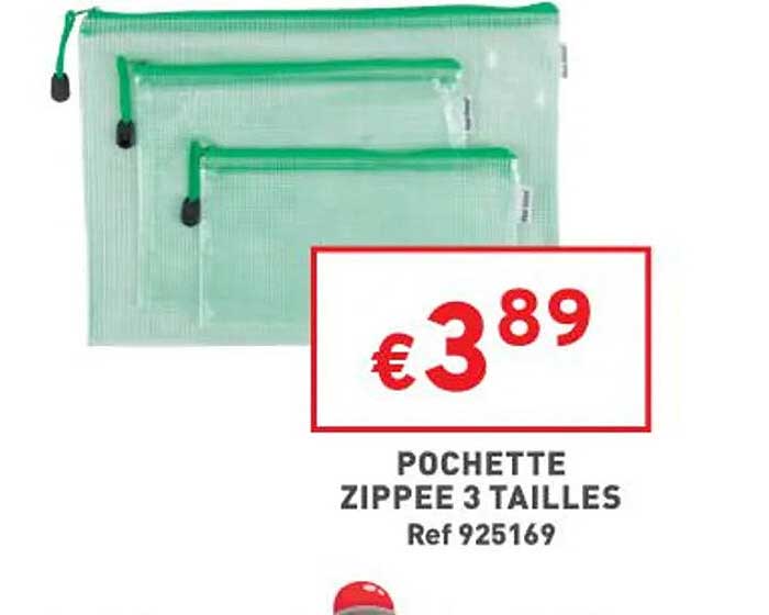 pochette zippée 3 tailles