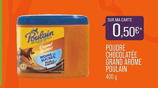 poudre chocolatée grand arôme poulain