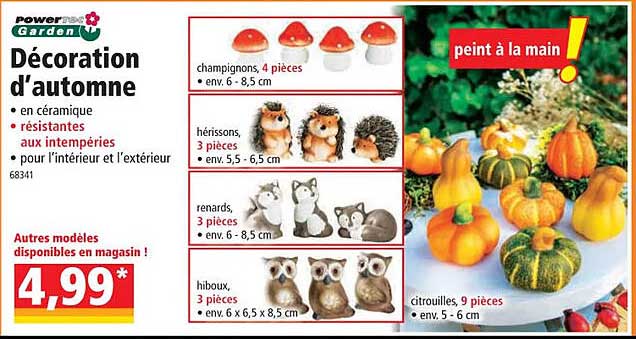 powertec garden décoration d'automne