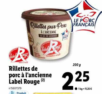 Rillettes De Porc à L'ancienne Label Rouge