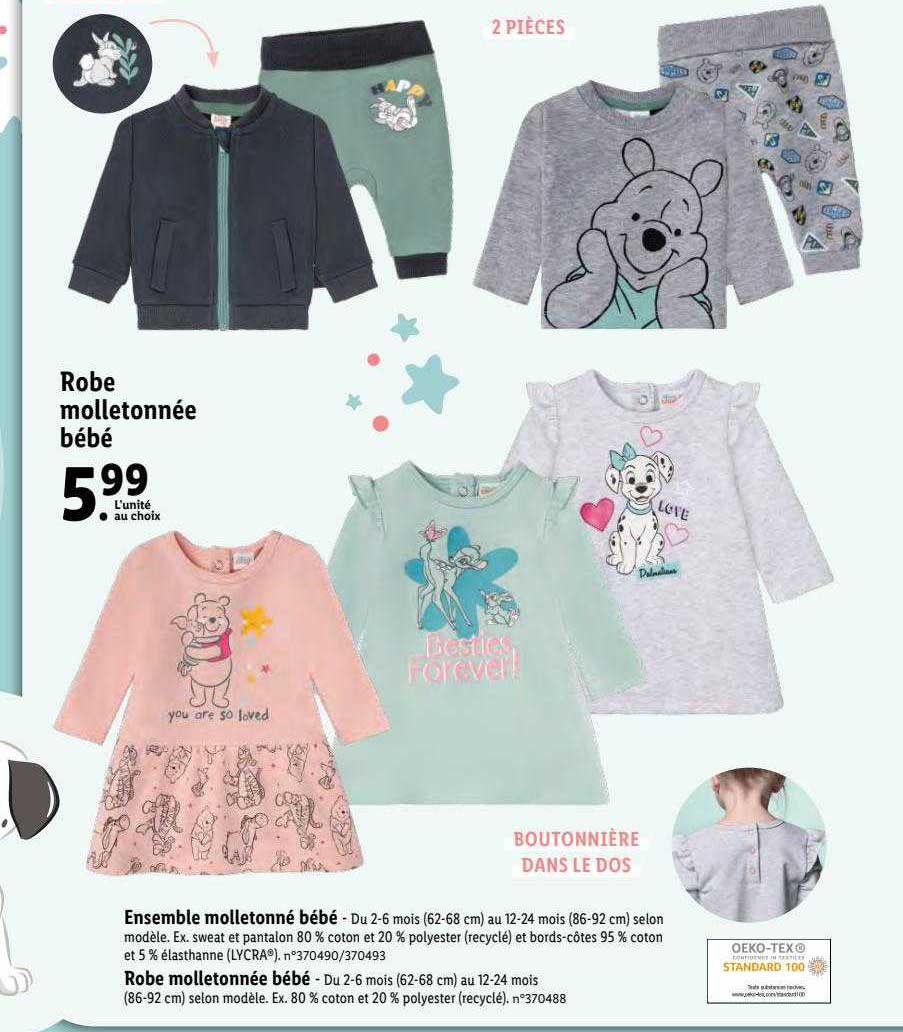 robe molletonnée bébé