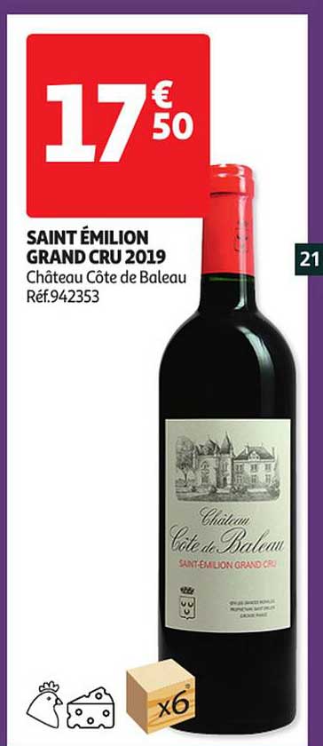 saint émilion grand cru 2019 château côte de baleau