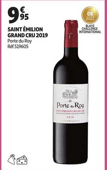 saint émilion grand cru 2019  porte du roy
