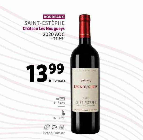 saint-estèphe château les nougueys 2020 aoc