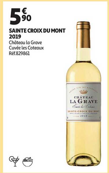 sainte croix du mont 2019 château la grave cuvée les côteaux