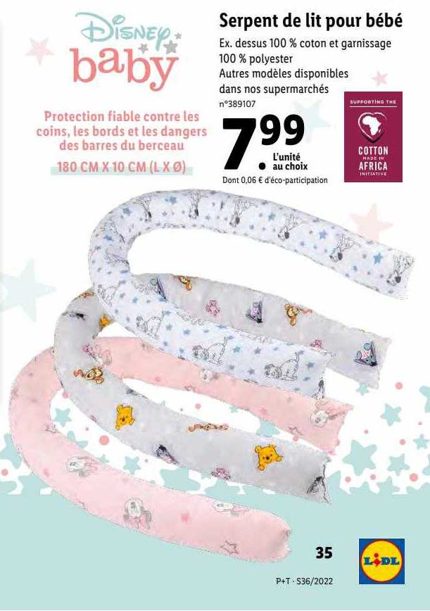 serpent de lit pour bébé