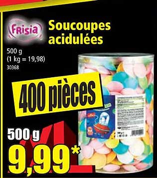 soucoupes acidulées frisia