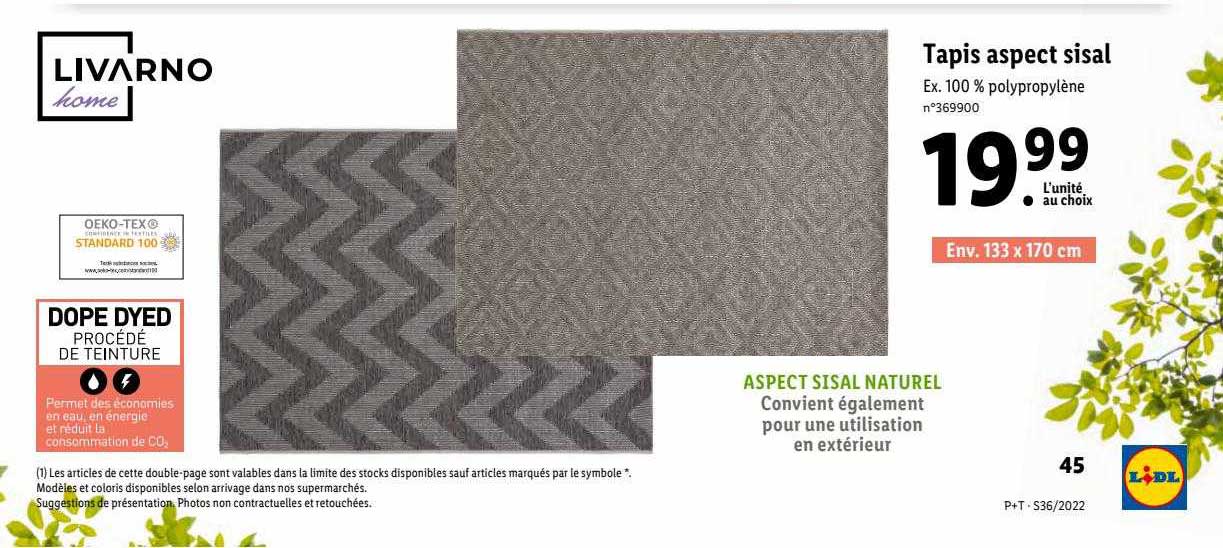 tapis aspect sisal livarno home