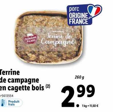 Terrine De Campagne En Cagette Bois
