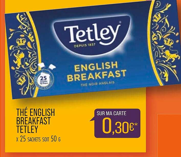 thé english breakfast tetley
