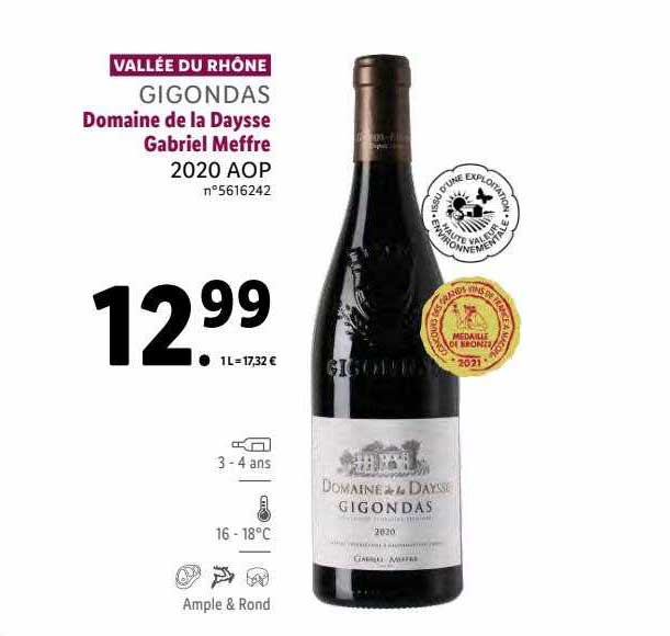 vallée du rhône gigondas domaine de la daysse gabriel meffre