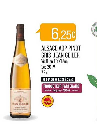 alsace aop pinot gris jean geiler 2019