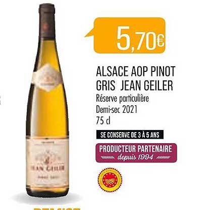 alsace aop pinot gris jean geiler 2021