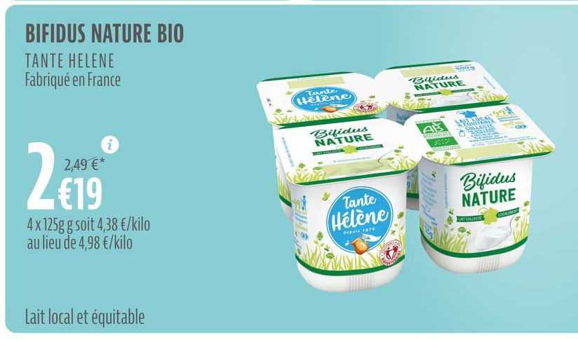 bifidus nature bio tante hélène