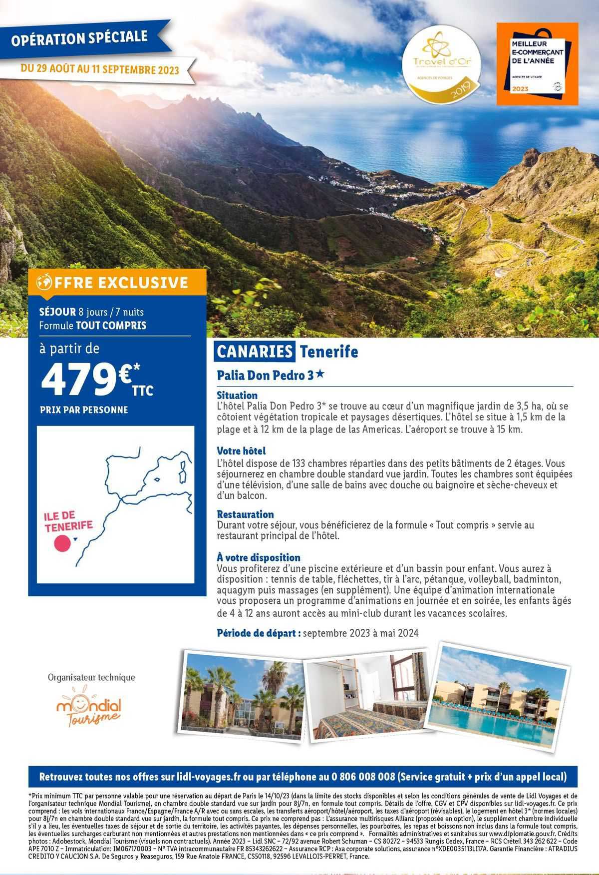 canaries tenerife : palia don pedro 3*