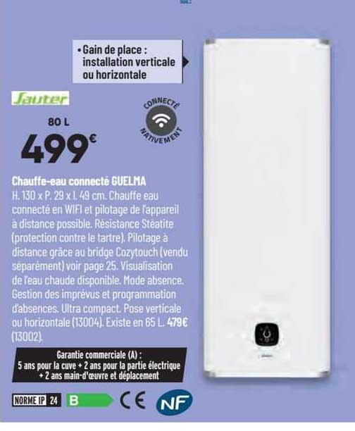 Chauffe-eau Connecté Guelma Sauter