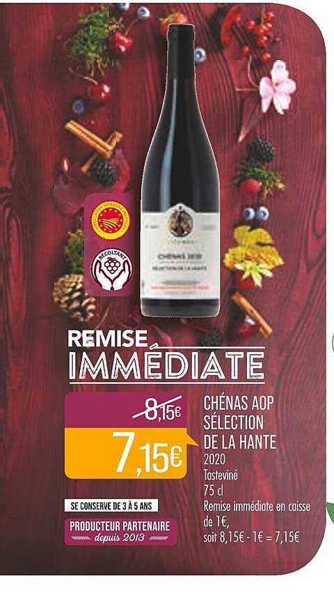 chénas aop sélection de la hante 2020
