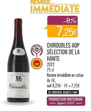chiroubles aop sélection de la hante 2022