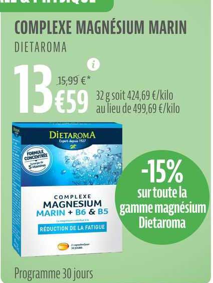 Complexe Magnésium Marin Dietaroma