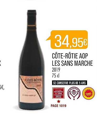 côte-rôtie aop les sans marche 2019