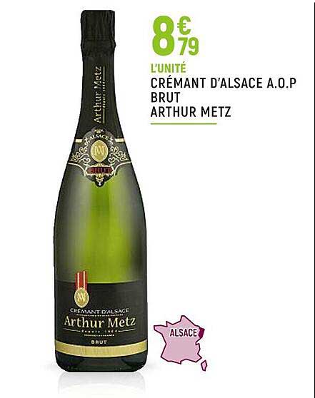 crémant d'alsace a.o.p. brut arthur metz