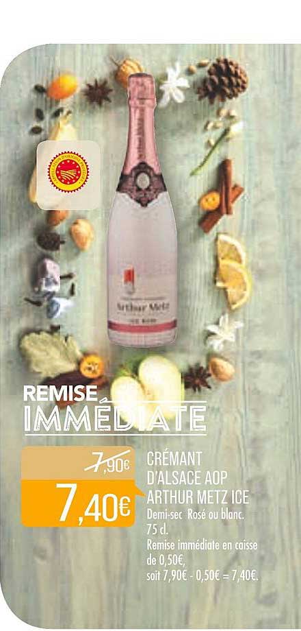crémant d'alsace aop arthur metz ice