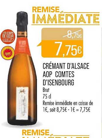 crémant d'alsace aop comtes d'isenbourg