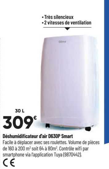 déshumidificateur d'air d630p smart