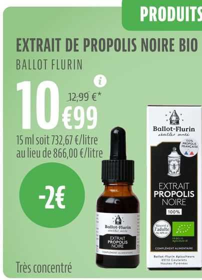 extrait de propolis noire bio ballot flurin