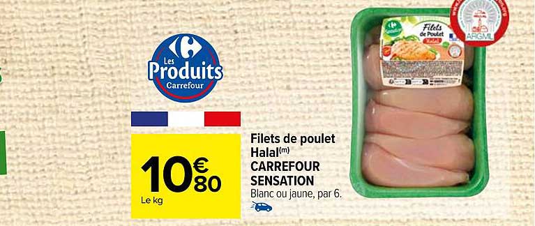 Filets De Poulet Halal Carrefour Sensation